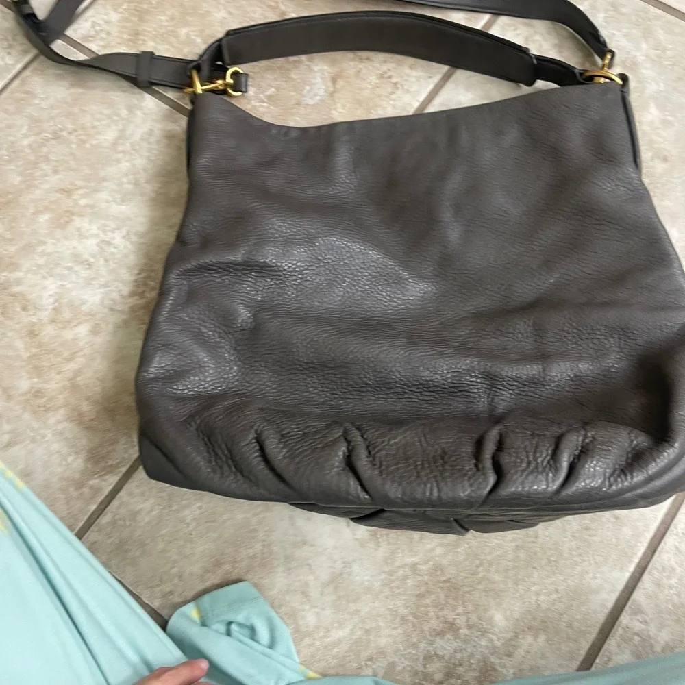 Marc by Marc Jacobs Classic Q hillier cowhide pebbled Leather Crossbody Hobo